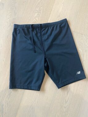 New Balance Mens Black Athletic Shorts 8 inch half tight